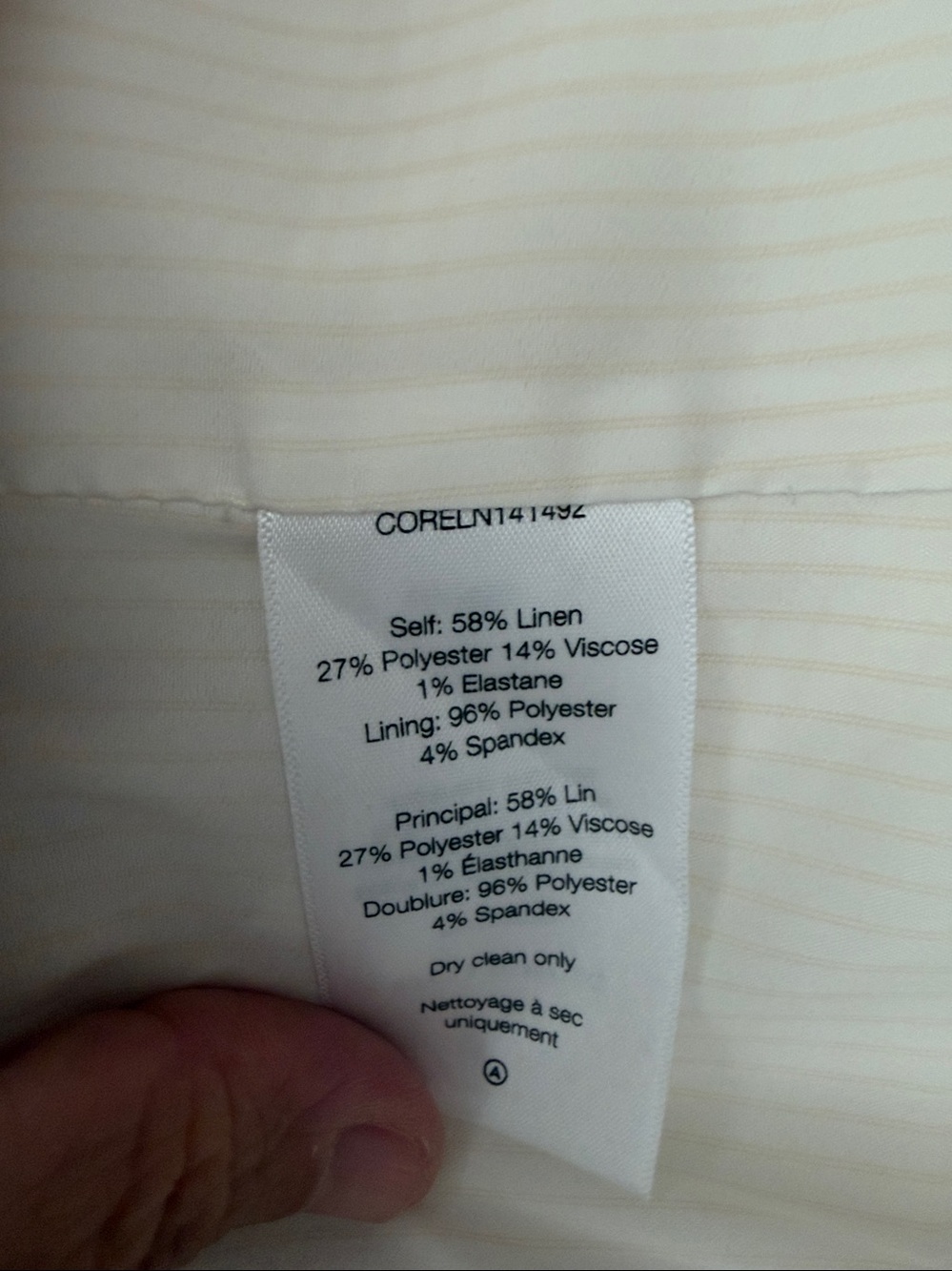 Veronica Beard White Linen Miller Dickey Jacket Gold Buttons Size 4 - Picture 8 of 8